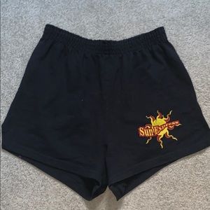 black soffe shorts
